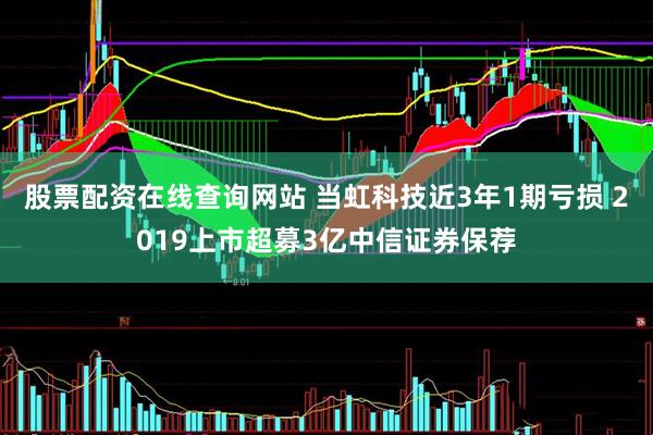 股票配资在线查询网站 当虹科技近3年1期亏损 2019上市超募3亿中信证券保荐