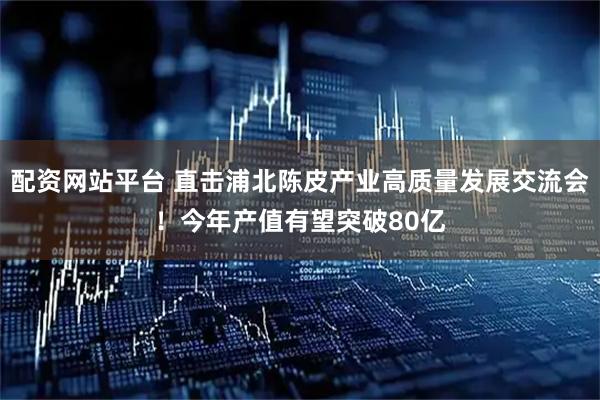 配资网站平台 直击浦北陈皮产业高质量发展交流会！今年产值有望突破80亿